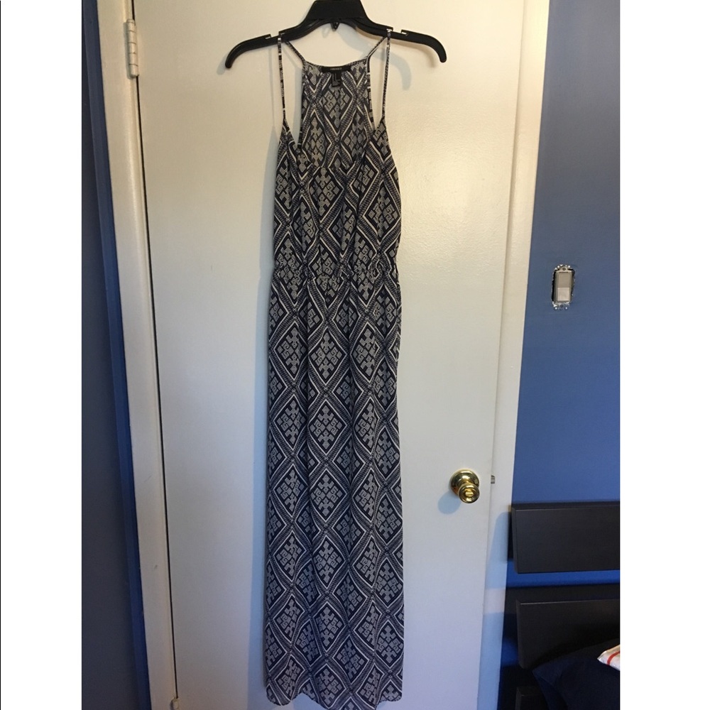 Blue and white Maxi Dress